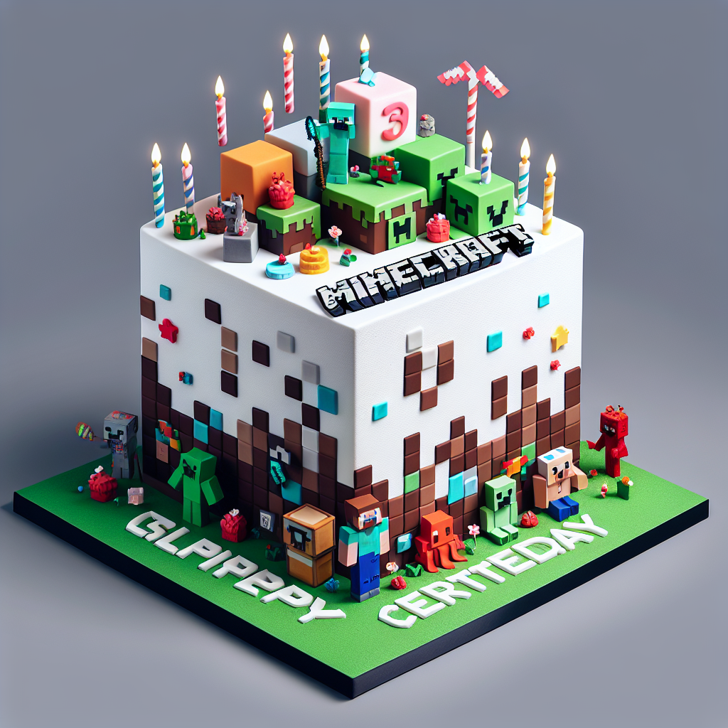 Kue Ulang Tahun Minecraft: Kreativitas Tanpa Batas